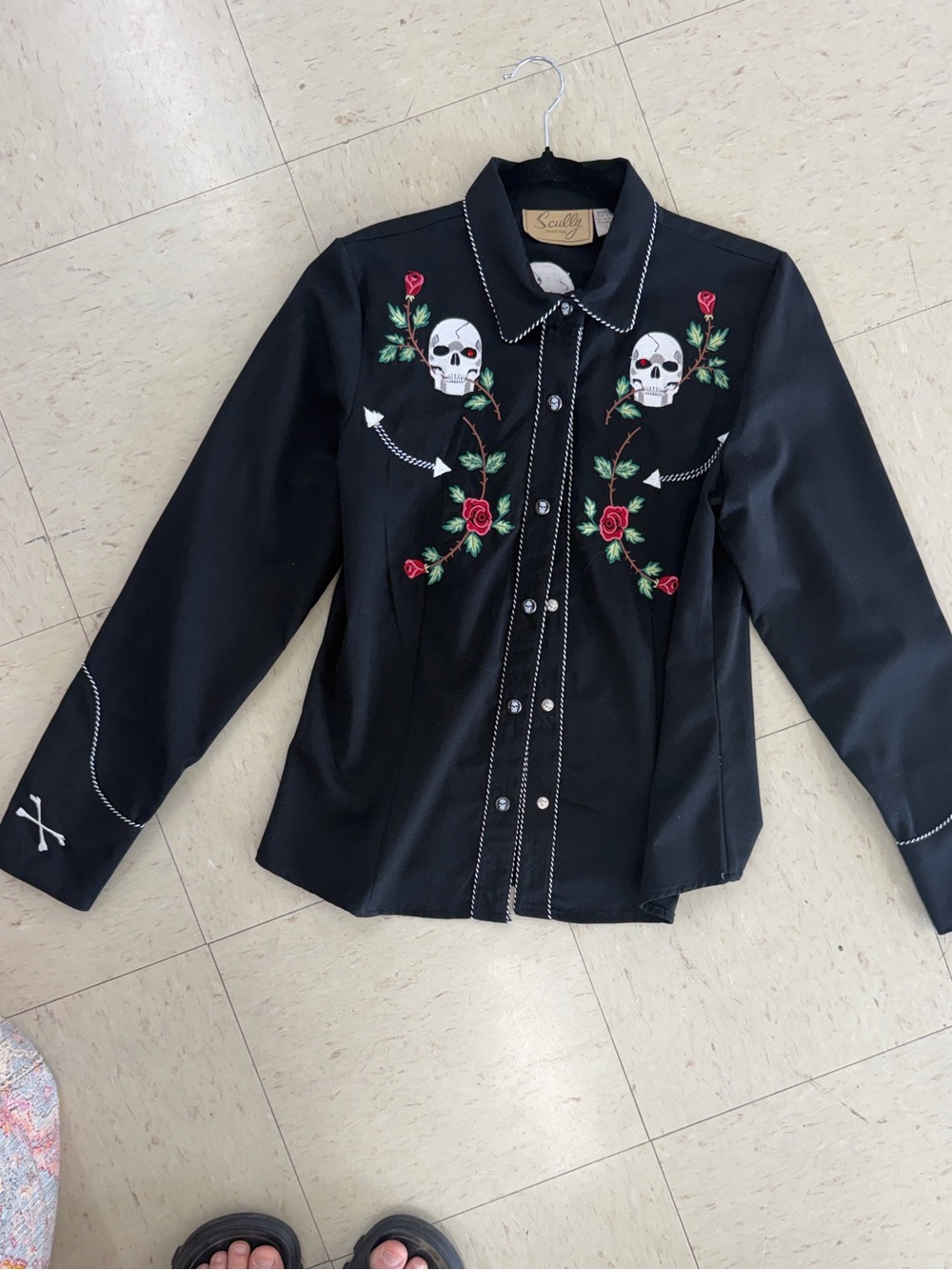 Scully Black Western Jacket with Tan Label